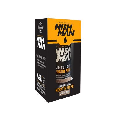 Nishman Hair Building Keratin Fiber Single Pack // Light Brown