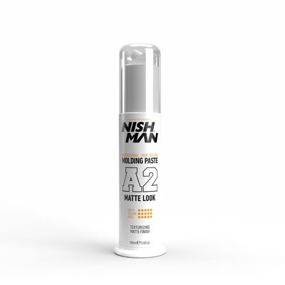 Nishman Hair Styling Molding Paste A2 Matte Look 100 Ml
