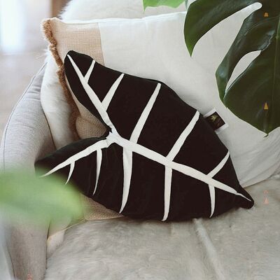 Alocasia Frydek Leaf & Plant Cushion
