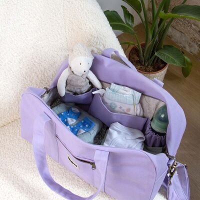 Basile Lilac Diaper Bag