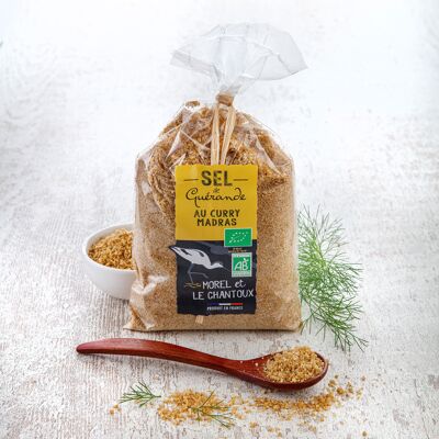 SAL DE GUERANDE ECOLÓGICA CON CURRY DE MADRAS - Bolsa 250g