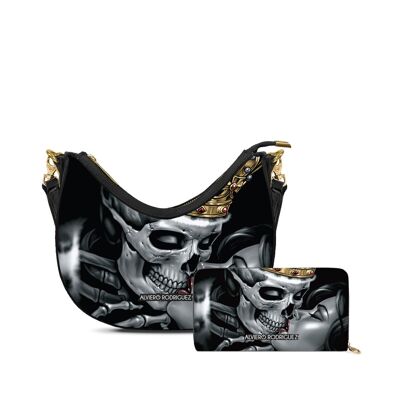 Promo Bella and Skull Love Zip Wallet