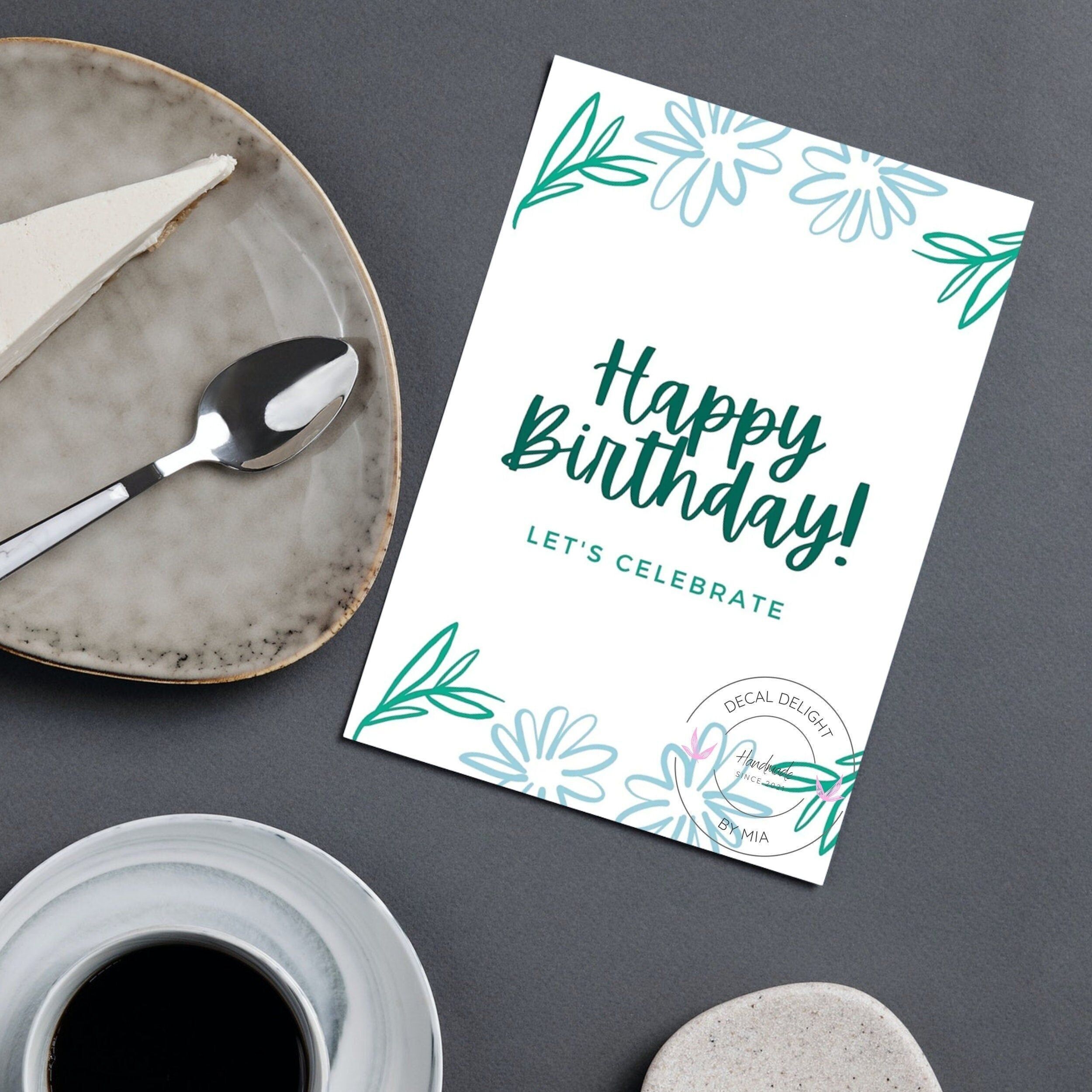 Simple Floral Birthday Card