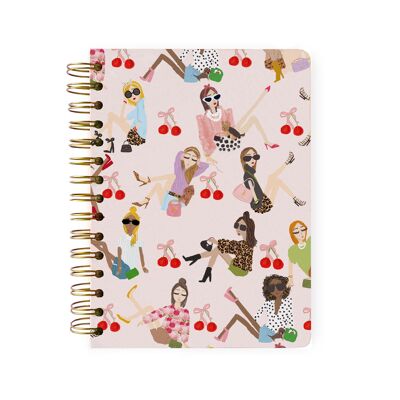 Cuaderno spirale di Cherry Fashion Girls