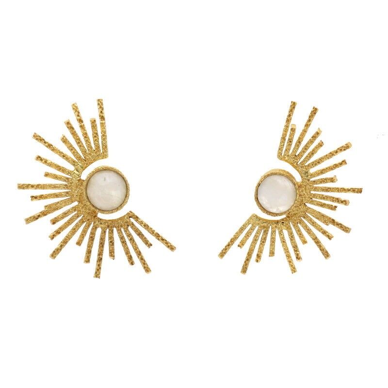 Orecchini Imperator con pietra di luna