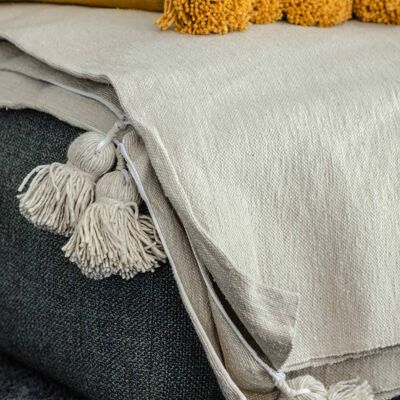 Handmade Throw with Tassels – Cozy & Boho Style Blanket
