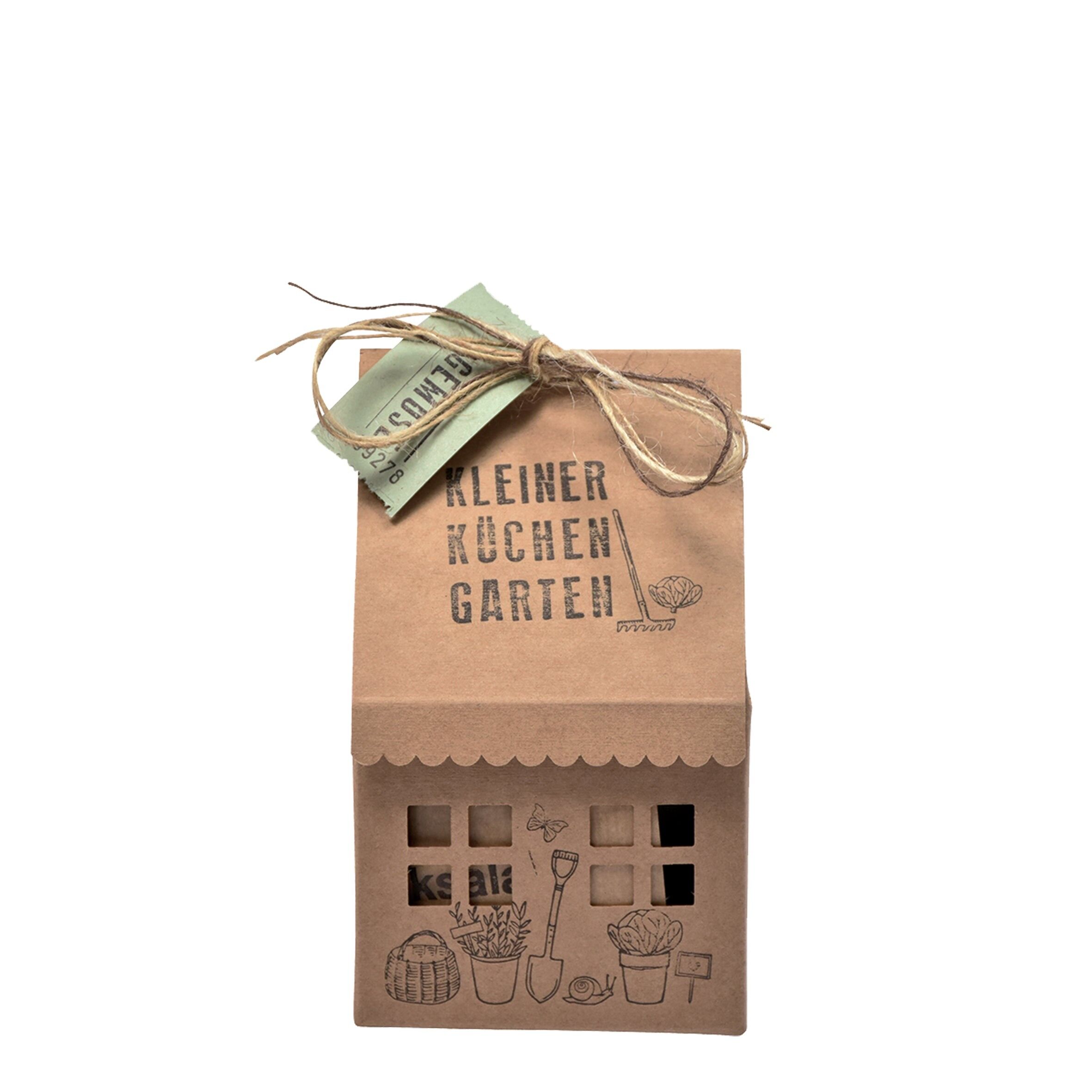 Kitchen garden house for the raised bed with salad