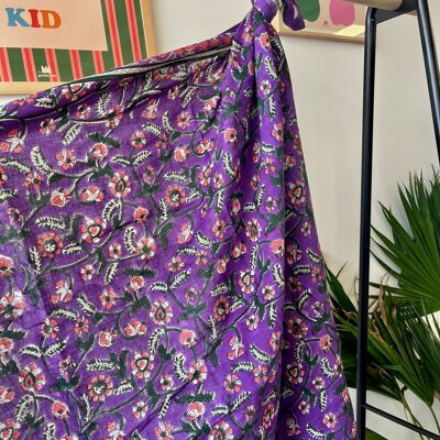 Sciarpa Dheli per neonati e bambini in viola, 50 cm