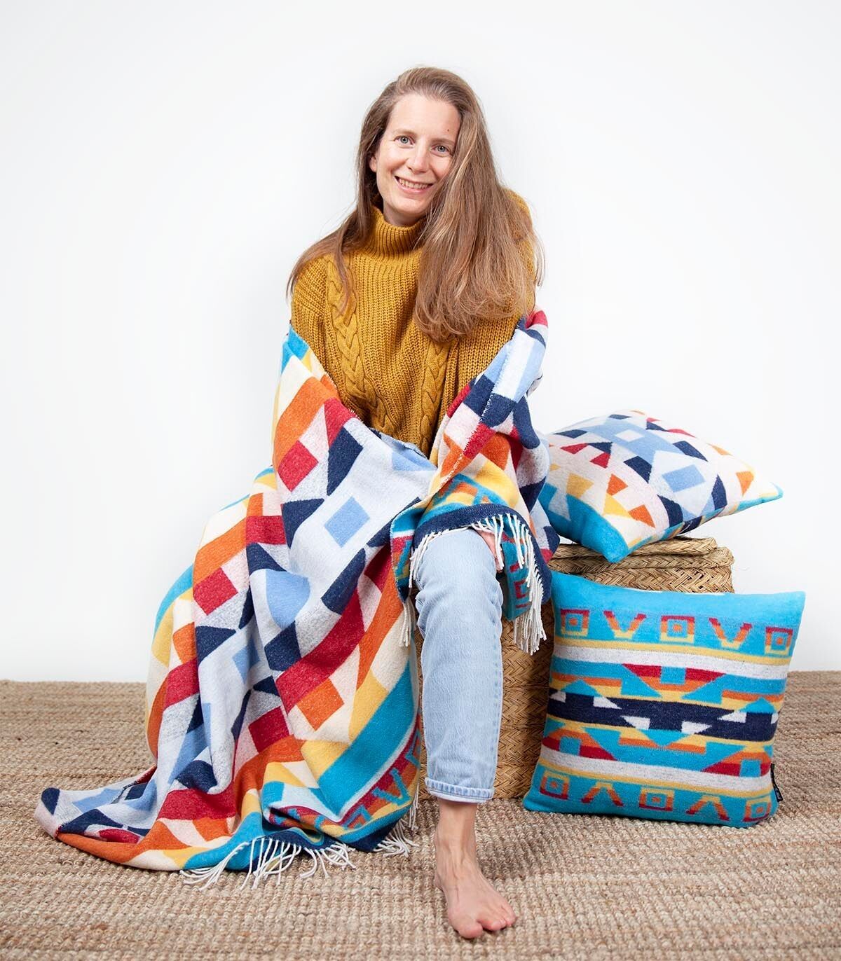 Manta y cojines a juego: Pack 4