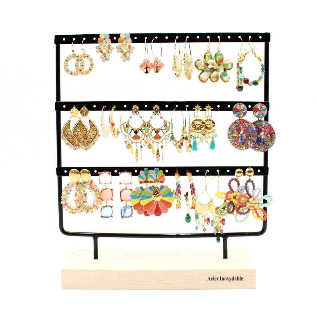 Pack of 18 steel earrings - MULTI