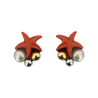 PALM BEACH ORANGE EARRINGS