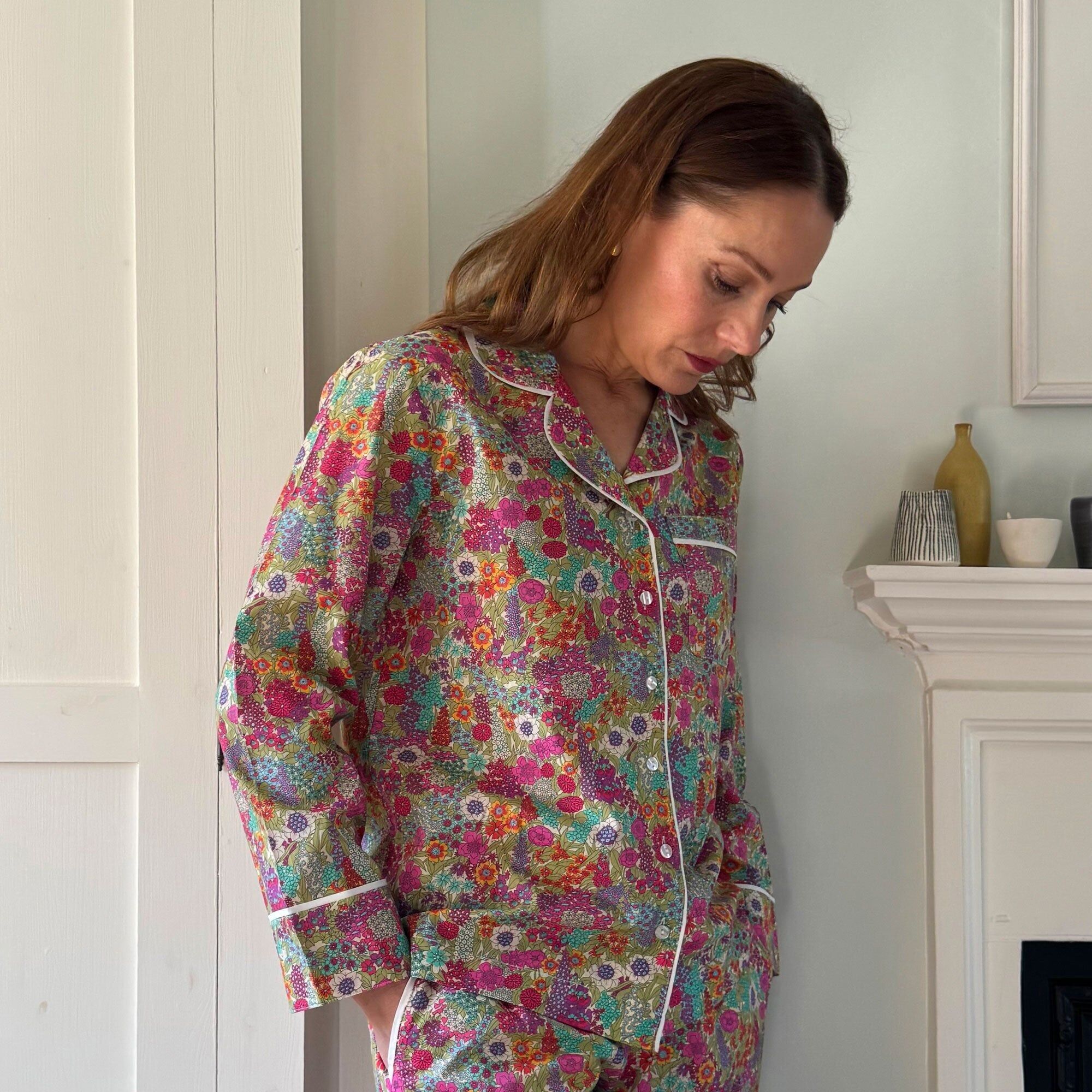 Liberty Pyjamas Lime Ciara