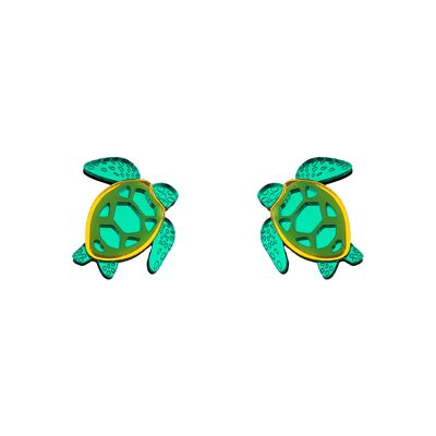 BOUCLES D'OREILLES TORTUE DE FLORIDE