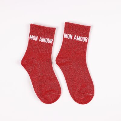 30-35 MON AMOUR Sequin Socks