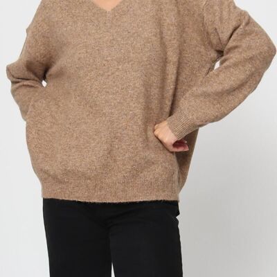 Plain V-Neck Sweater – Soft Knit & Comfort Fit