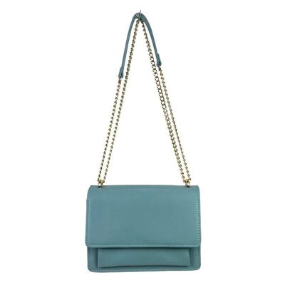 Women's Synthetic Crossbody Bag with Button Flap Promo