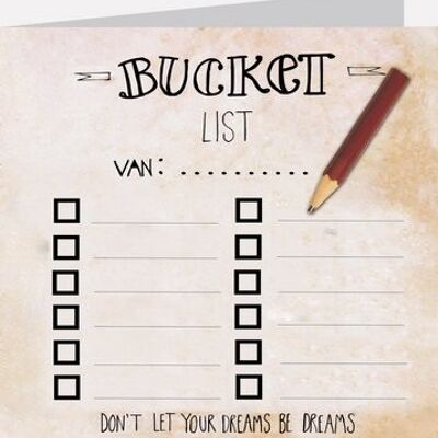 Bucket list