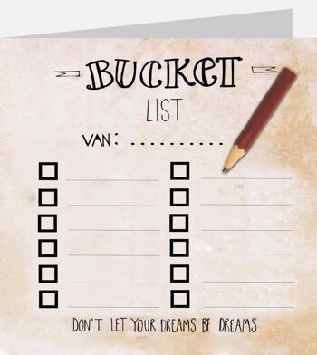 Bucket list 3