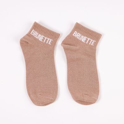 BRUNETTE sequined socks