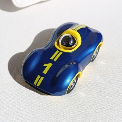 Coche Speedy Le Mans - Azul Real / Amarillo - L.16.5 cm