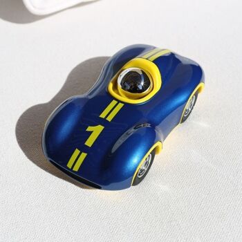 Voiture Speedy Le Mans - Bleu Roi/Jaune - L.16,5 cm 1