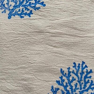 Hand-woven blanket "Mardin" - royal blue