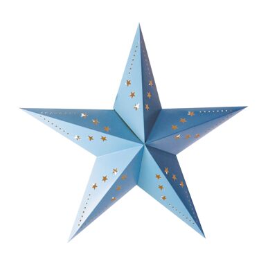 60CM PASTEL BLUE STAR LANTERN