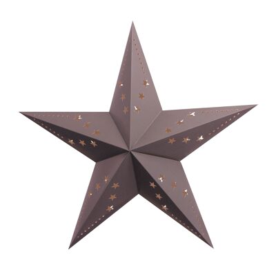 60CM GREY STAR LANTERN