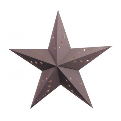 30CM GREY STAR LANTERN