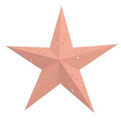 LINTERNA ESTRELLA PASTEL MELOCOTÓN 30 CM