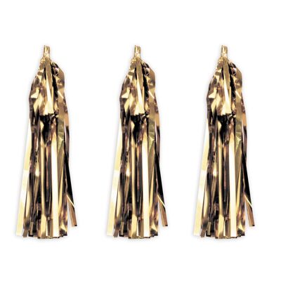 SET OF 5 GOLD TASSELS