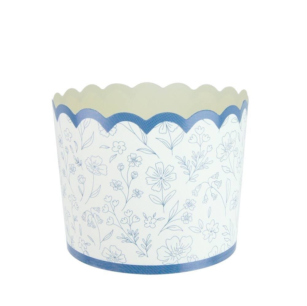 KLEINE BLAUE BLUMENTÖPFE X 8