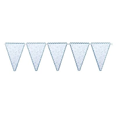 BLUE FLOWER PENGUIN GARLAND 3M
