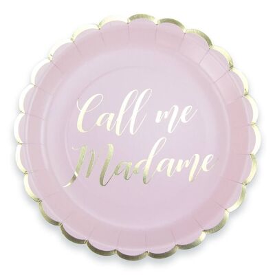 CALL ME MADAME SCALLOPED PLATES 23CM X 8