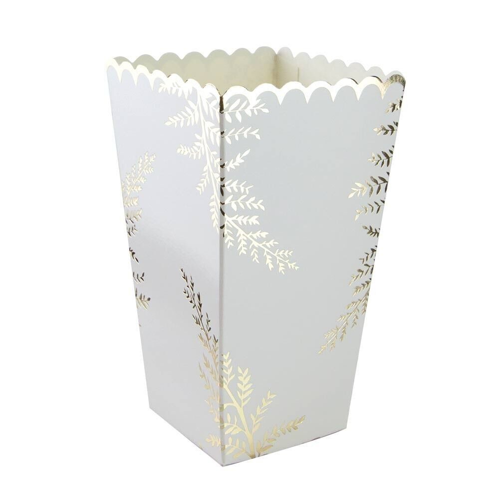 POPCORN BOXES FOUGERE WHITE X 8
