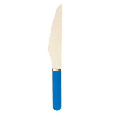 SMALL BLUE WOODEN KNIVES MAJORELLE X 8