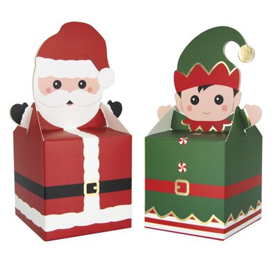 SMALL SWEETY XMAS BOXES X4