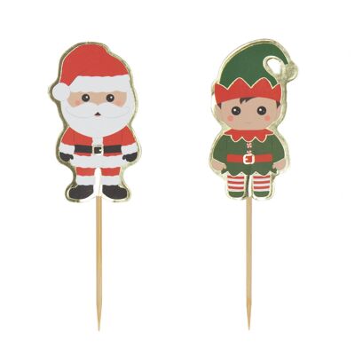 SWEETY XMAS COCKTAIL PICKS X 10PCS