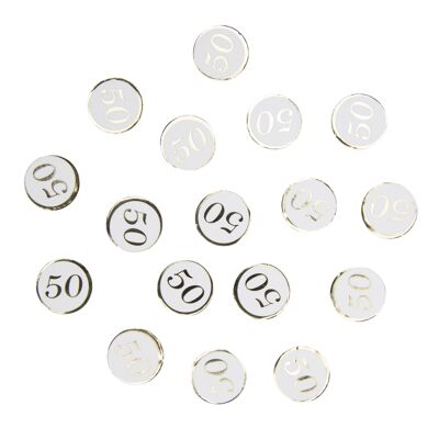 50th ANNIVERSARY GOLD TABLE CONFETTI