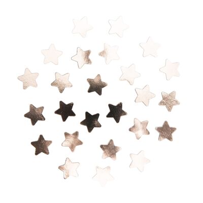 CONFETI DE MESA CON ESTRELLAS DE ORO ROSA
