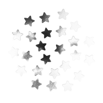 CONFETI DE MESA ESTRELLA PLATEADA