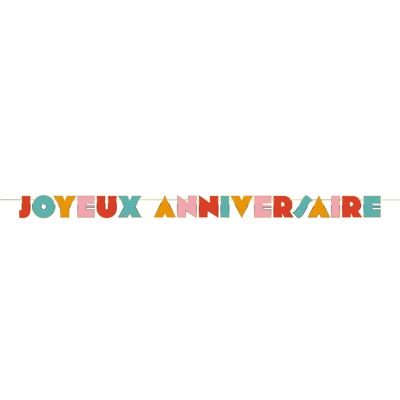 GHIRLANDA MULTILETTERE DI BUON COMPLEANNO