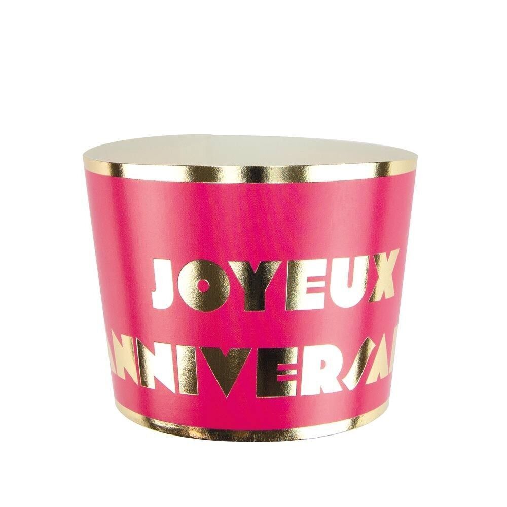 PETITS POTS MULTI JOYEUX ANNIVERSAIRE X 8