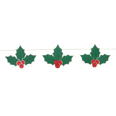 CHRISTMAS HOLLY GARLAND