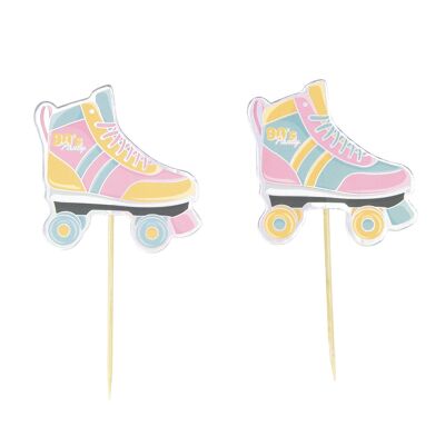 COCKTAIL PICKS ROLLERS 90'S PARTY X 10