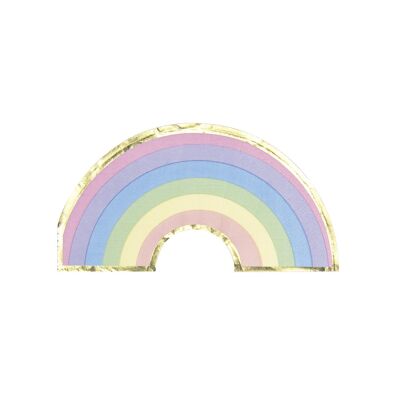 17 X 33CM PASTEL RAINBOW NAPKINS X 16