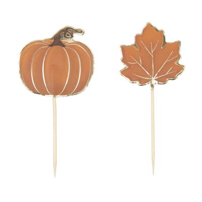 AUTUMN COCKTAIL PICKS X 10