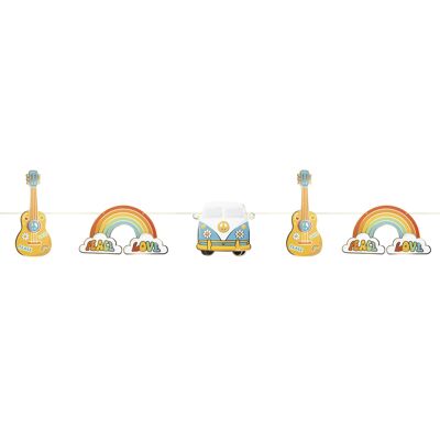 HIPPY PARTY GARLAND 3M