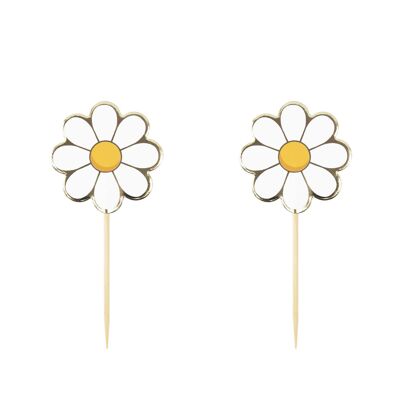 HIPPY PARTY DAISY COCKTAIL PICKS X 10PCS