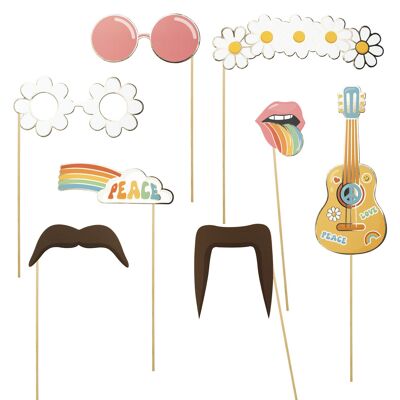 HIPPY PARTY PHOTOBOOTH 8PCS